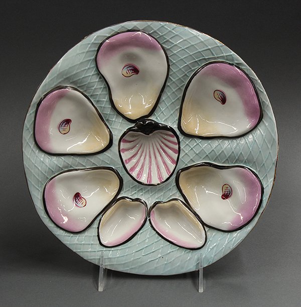 French porcelain five well oyster plates, 19th century - 2
