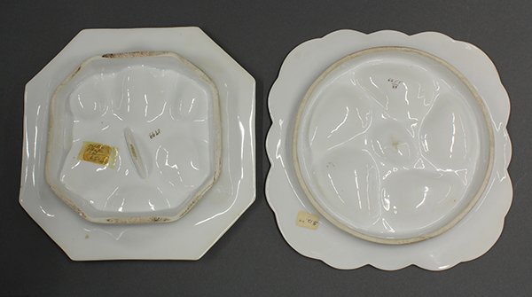 Porcelain oyster plates, 19th century - 3