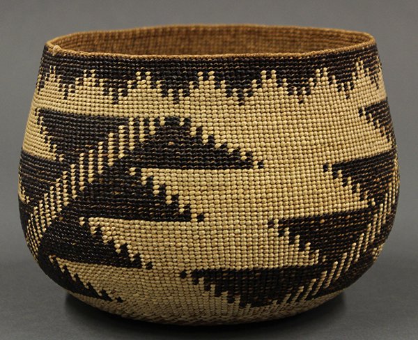 Hupa (California) basketry bowl - 4