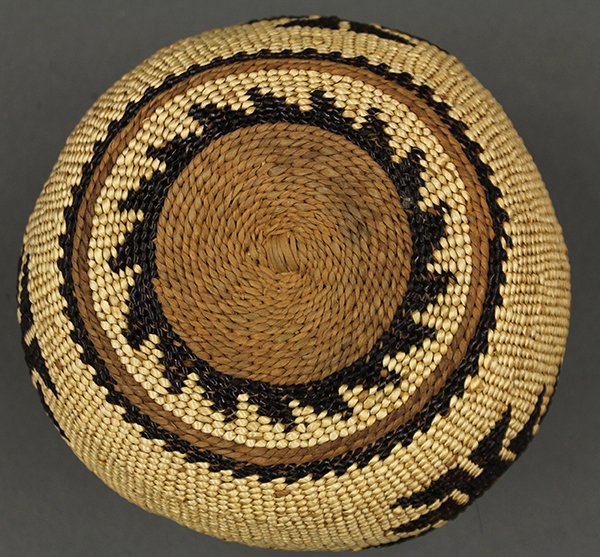 Hupa (California) basketry bowl - 6
