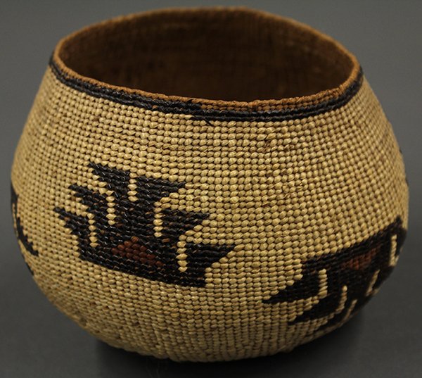 Hupa (California) basketry bowl - 7