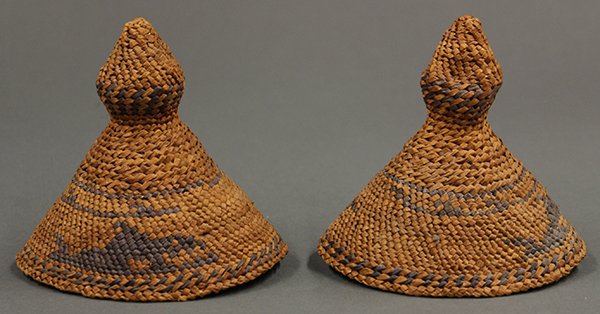 Makah basketry hats