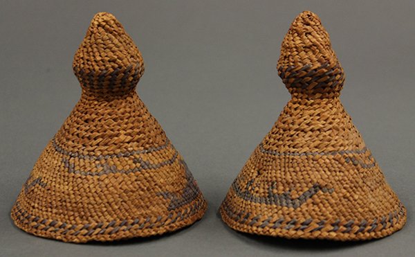 Makah basketry hats - 4