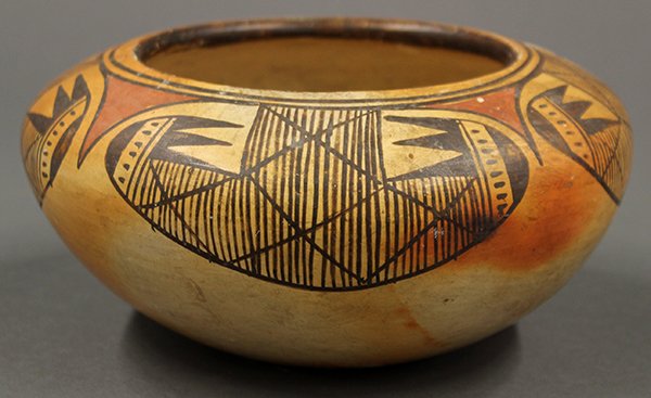 Hopi Pottery Low Bowl - 2