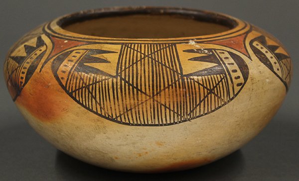 Hopi Pottery Low Bowl - 4