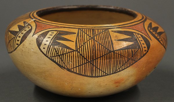 Hopi Pottery Low Bowl - 5