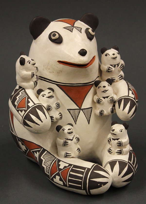 Acoma pottery storyteller figure