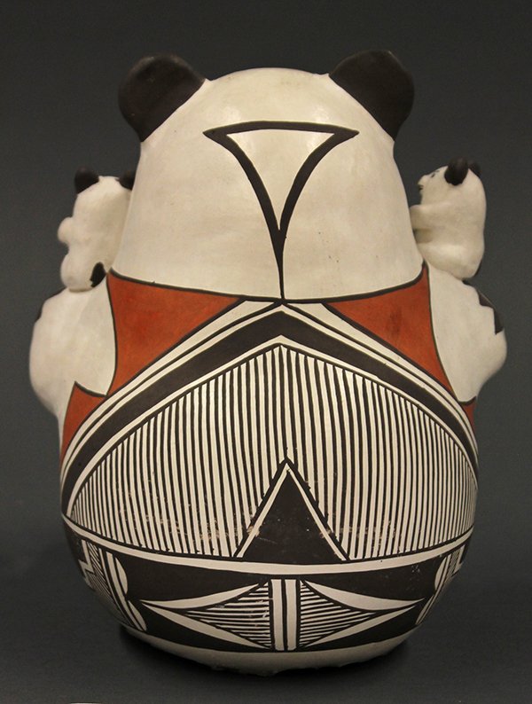 Acoma pottery storyteller figure - 3