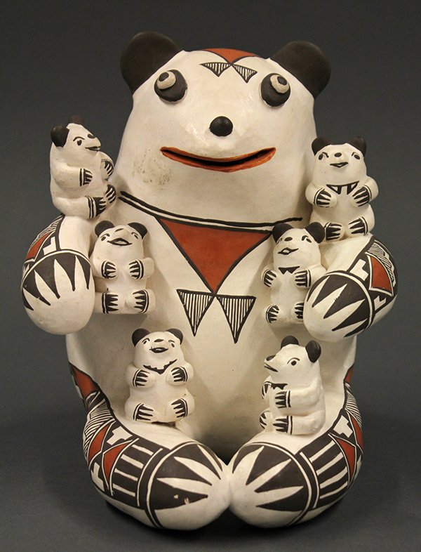 Acoma pottery storyteller figure - 4