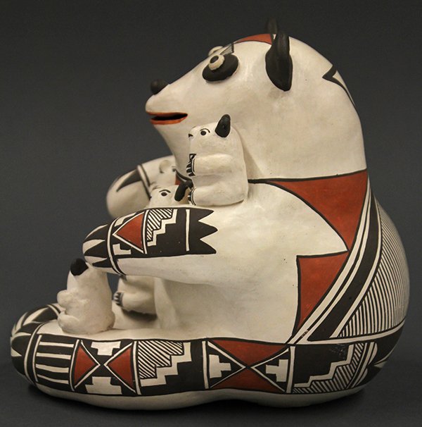 Acoma pottery storyteller figure - 6