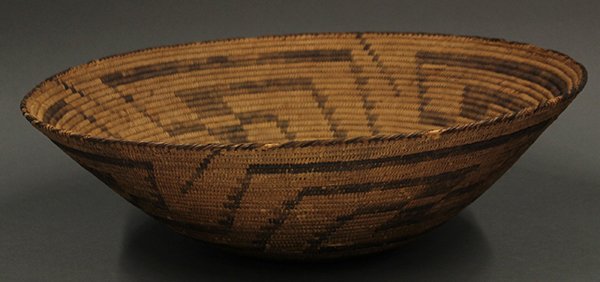 Pima monochrome decorated basket - 3