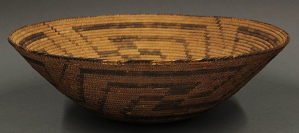 Pima monochrome decorated basket - 4