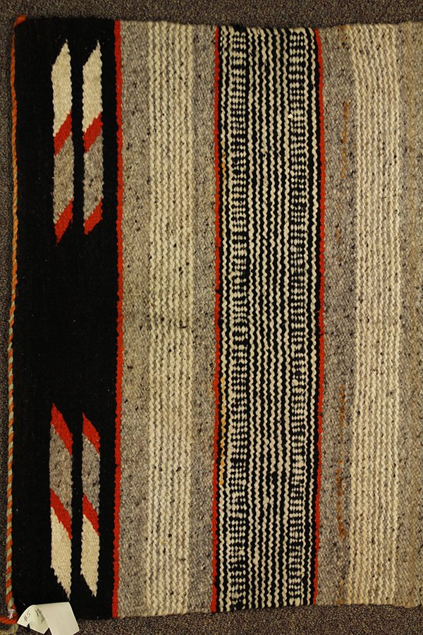 (lot of 2) Navajo rug multi-color hands and Navajo twil - 5