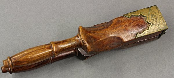 Will & Finck wood and brass lemon press, 19th century - 2