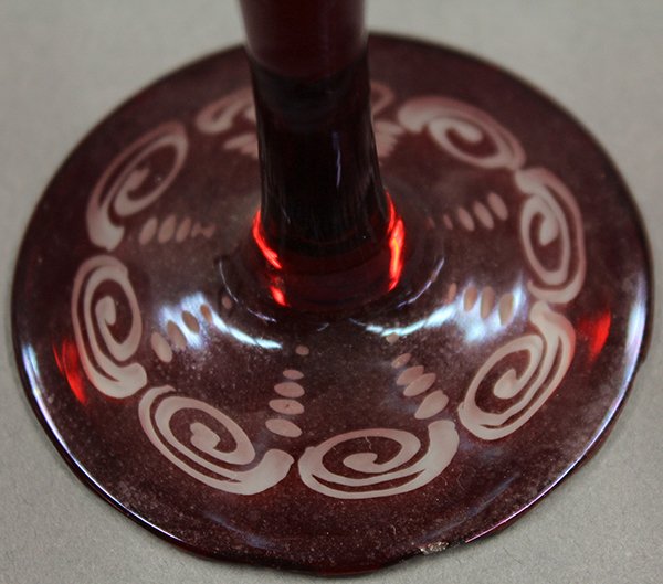 Bohemian ruby cut to clear articles, late 19th century - 5