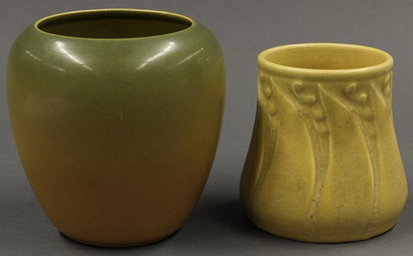 Art pottery vases, early to mid 20th century