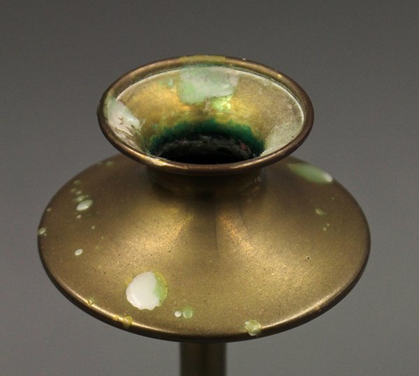 Pair of brass candlesticks, early 20th century - 6
