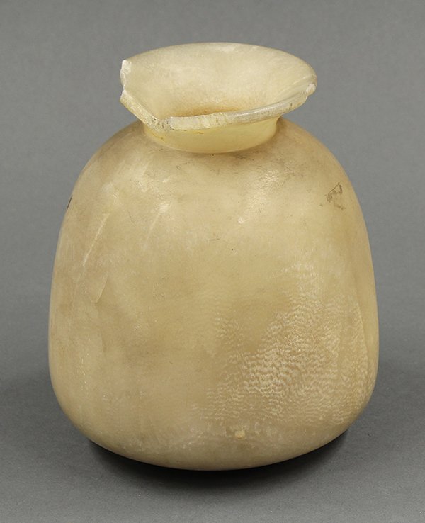 Alabastron with lid, Egyptian 1500-330BC - 4