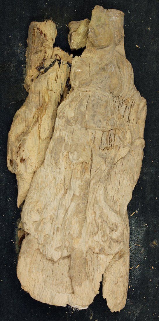 Fragment of a religious carving, 17th or 18th century