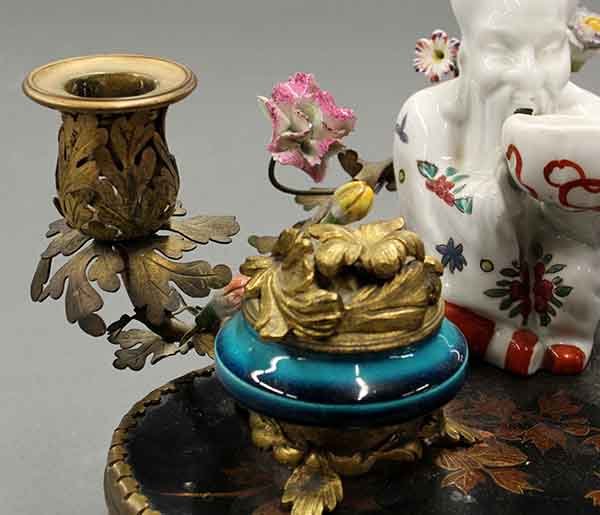 Inkwell and candle holder - 8