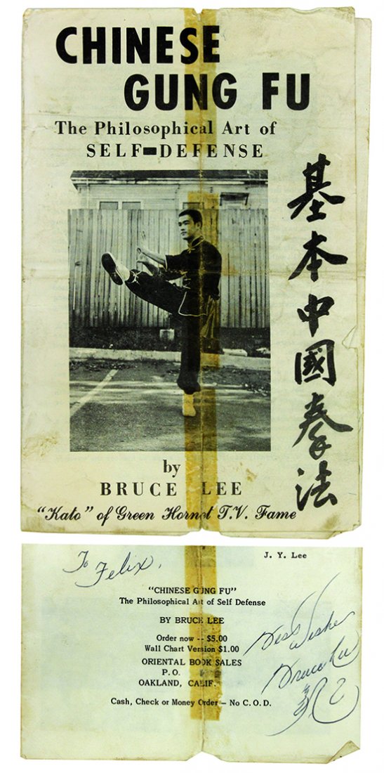 Autographed copy of Bruce Lee's first book