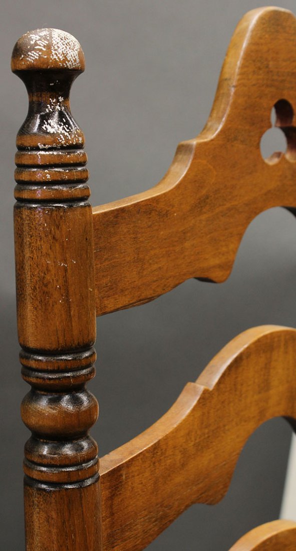 Jacobean style ladderback chairs - 10