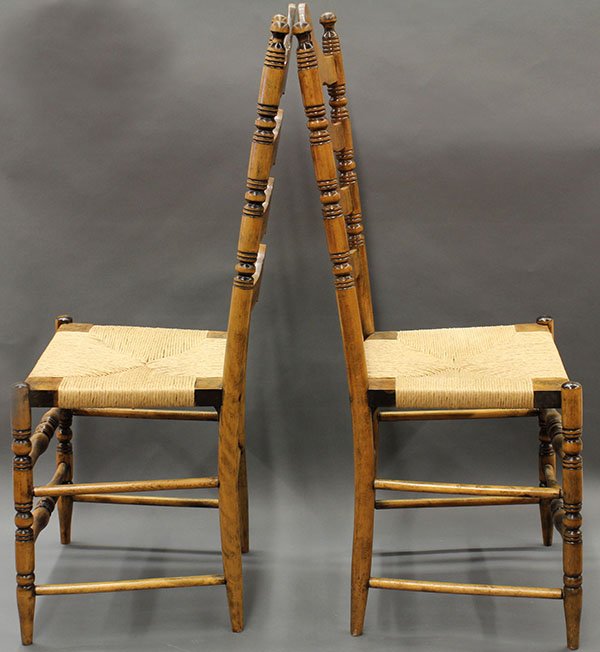 Jacobean style ladderback chairs - 2
