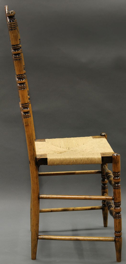 Jacobean style ladderback chairs - 4