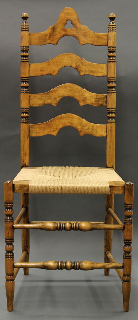 Jacobean style ladderback chairs - 5