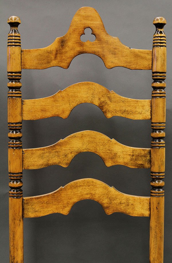 Jacobean style ladderback chairs - 6