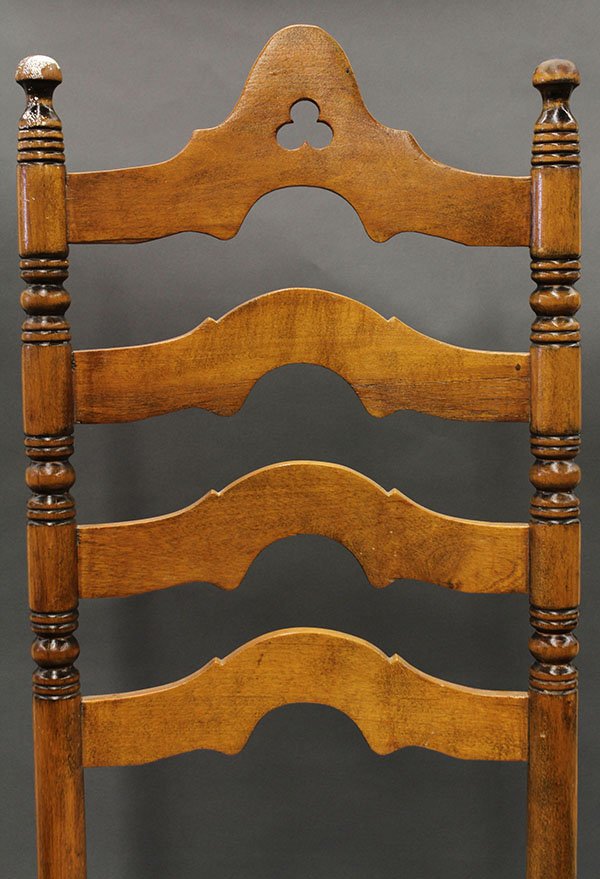 Jacobean style ladderback chairs - 9