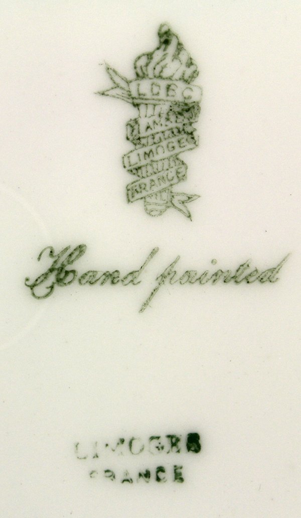 Hand painted porcelain fish service, circa 1895 - 9