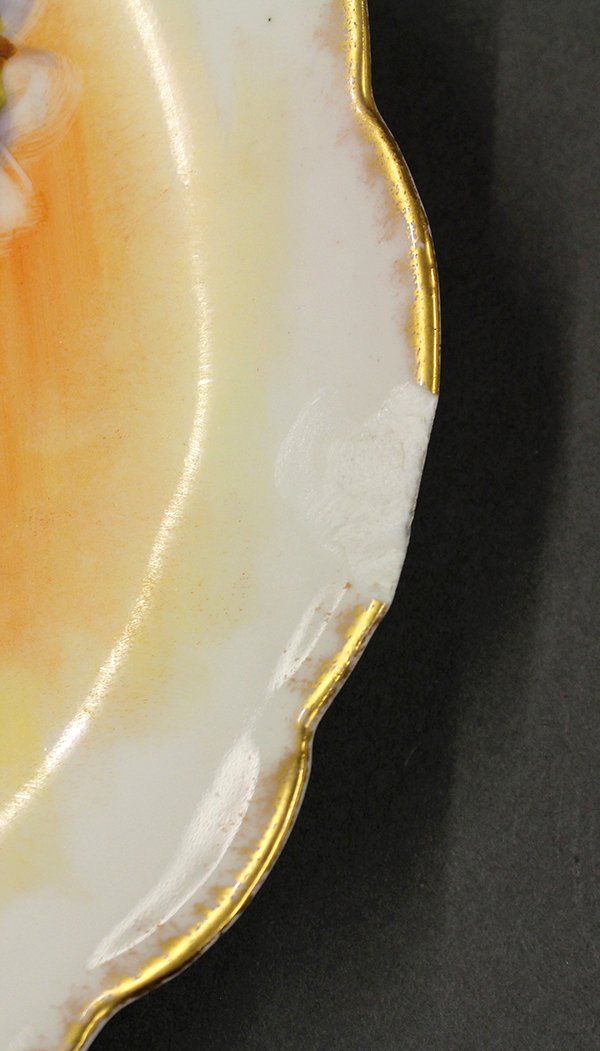 Hand painted porcelain fish service, circa 1895 - 6