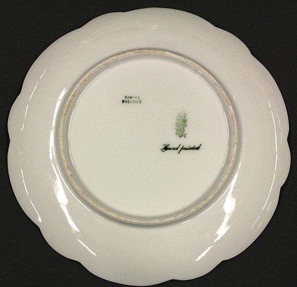 Hand painted porcelain fish service, circa 1895 - 8