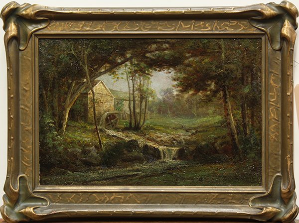 Painting, Charles Albert Rogers, Old English Mill