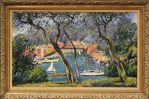 Painting, Michele Cascella, Portofino - 2