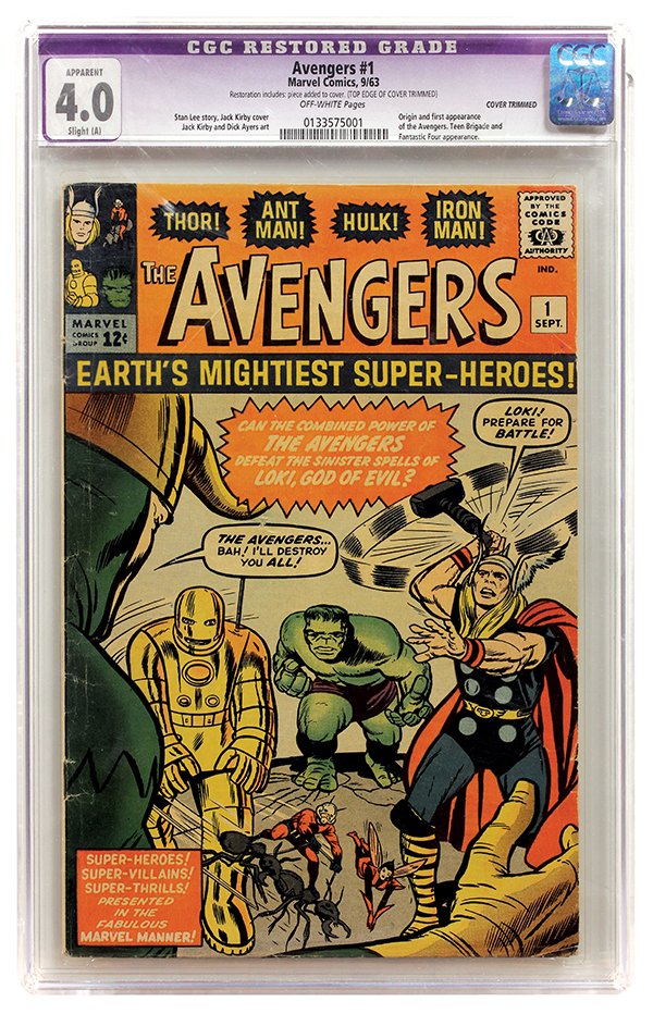 Avengers #1, Marvel Comics, September, 1963