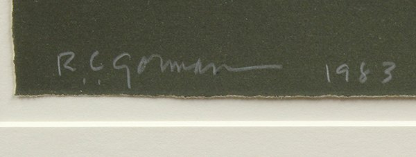 Print, R.C. Gorman, Picking Up Pottery Pieces - 2
