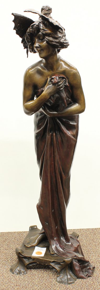 Bronze Sculpture, After Lucien Charles Edovard Alliot, 