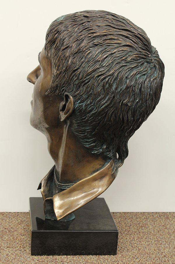 Bronze Sculpture, American School, Bust of a Man - 2