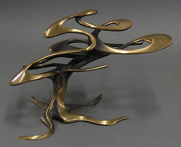 Bronze sculpture, Robert M. Bennett/Bennett Brothers: Bob M. Bennett/Bennett Brothers (American, 20th century), "Carmel," 1985, bronze sculpture, signed, dated and editioned at bottom, edition 249/500, overall: 6.75"h x 11.5"w x 5.25"d. Note: Accompanied