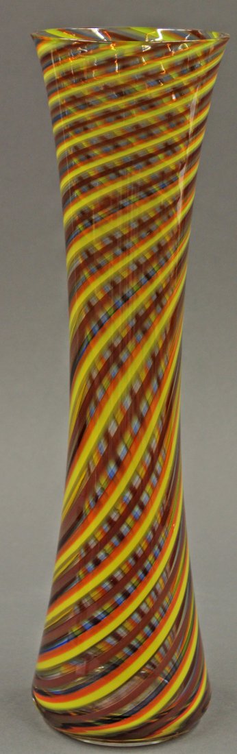Murano swirl decorated vase