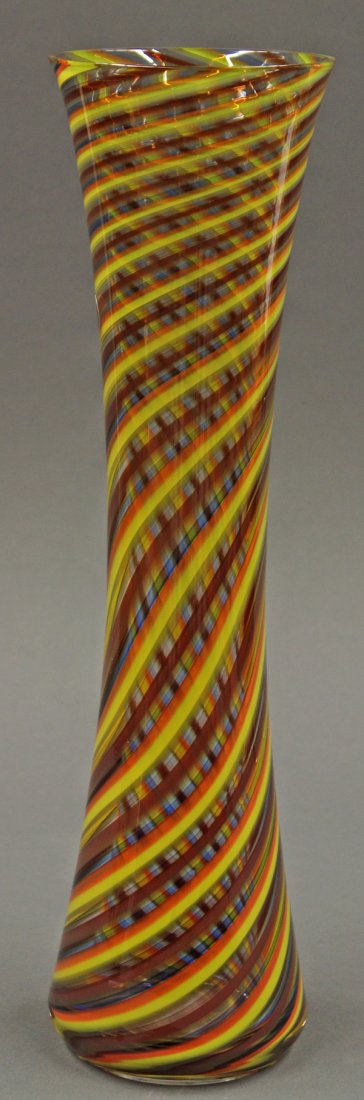 Murano swirl decorated vase - 4
