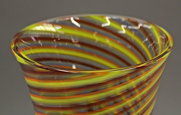 Murano swirl decorated vase - 5