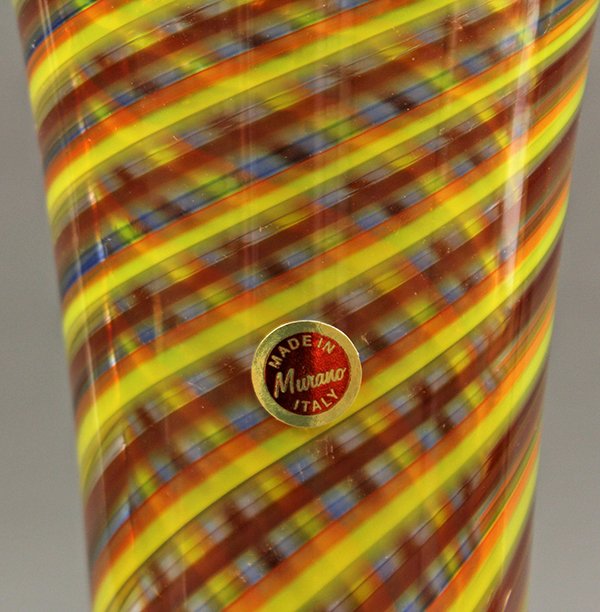 Murano swirl decorated vase - 6