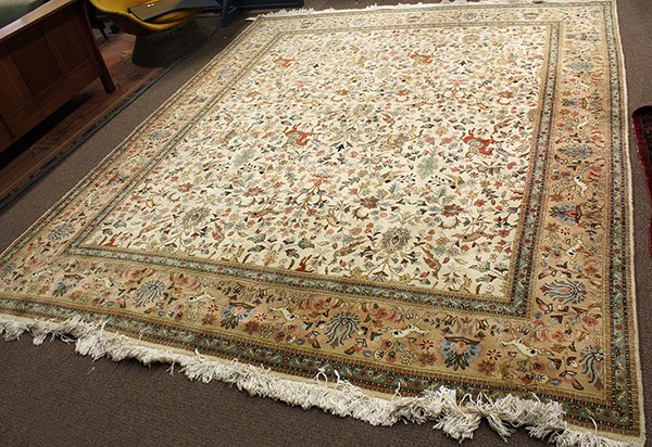 Persian Tabriz Hunting carpet, 10' x 12'