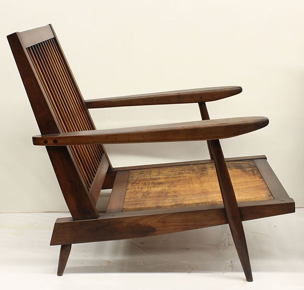 Pair of George Nakashima Cushion armchairs - 2