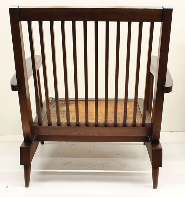 Pair of George Nakashima Cushion armchairs - 4