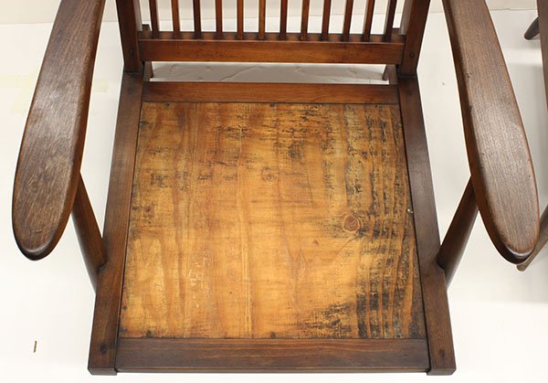 Pair of George Nakashima Cushion armchairs - 5