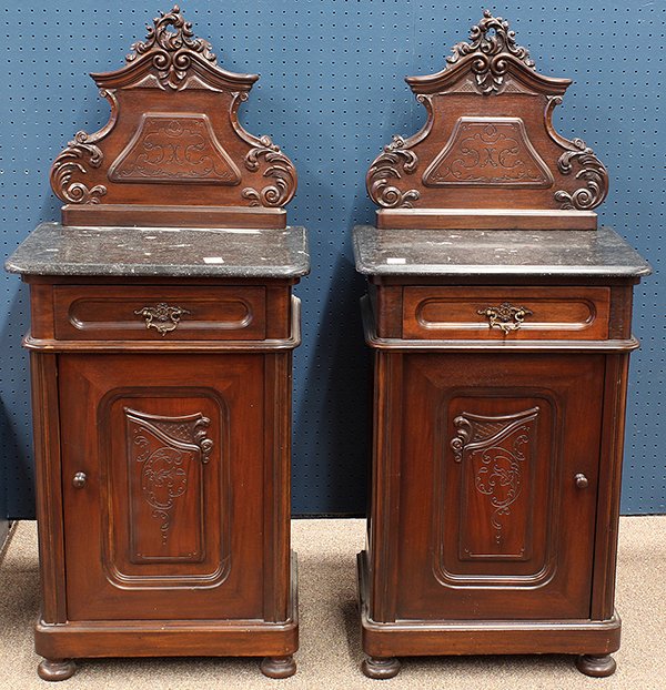 Pair of Italian Rococo style bedside tables